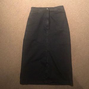 Jean 3/4 length skirt